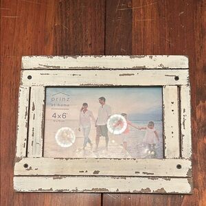 Prinz at Home Distressed White Picture Frame